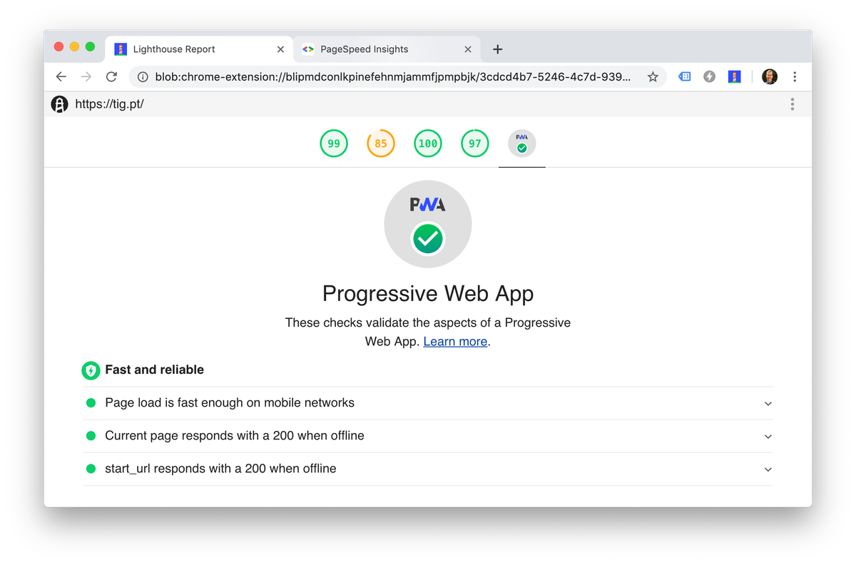 Enable PWA on Ghost blog