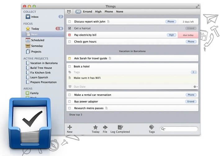 Things - Gestor de Tarefas para Mac